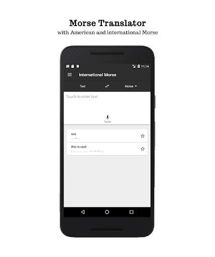 Morse Translator - Morse Code & Editable Alphabet screenshot 1