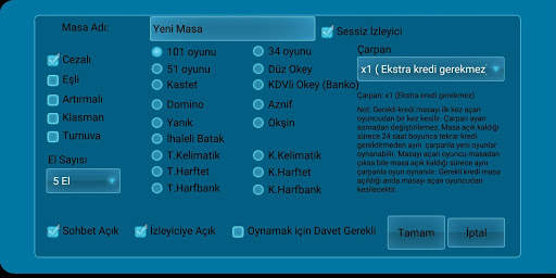101 Okey Domino batak hakkarim.net yüzbir ve okşin screenshot 6