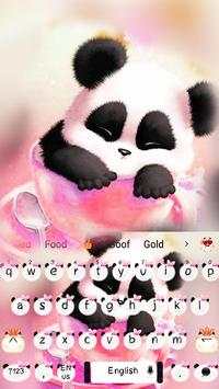 Cute pink panda keyboard screenshot 4