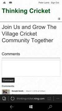 Thinking Cricket Network screenshot 1