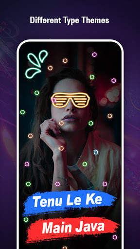MBeat Partical Status Maker : Lyrical Video Maker screenshot 6
