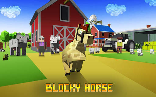 Blocky Horse Simulator screenshot 1