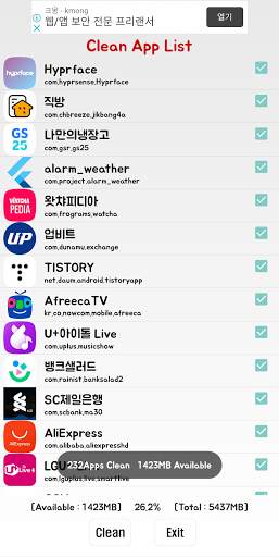 Clean Memory - 메모리 정리 screenshot 4