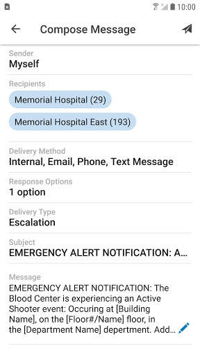 CORES Messages screenshot 3