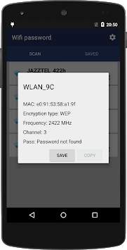 Wep passwords screenshot 2