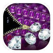 Diamond Zip Lock Keyboard Theme 10001004