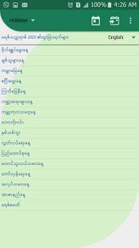 Naung Inle Calendar screenshot 5