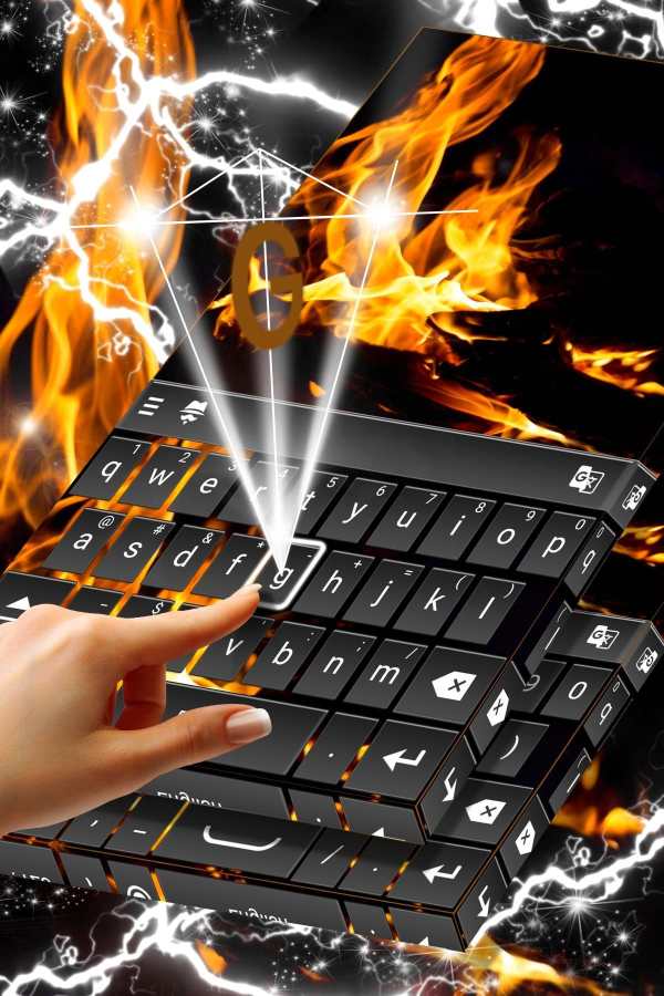 Burning Fire Flames Keyboard स्क्रीनशॉट 2