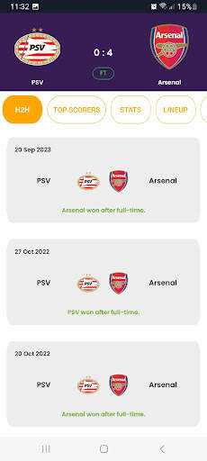 Live Football Scores screenshot 8