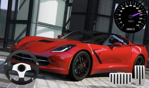 City Driving Chevrolet Corvette Parking screenshot 3
