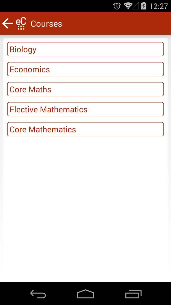 eCampus screenshot 10