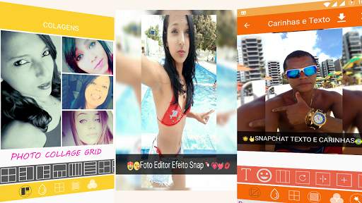 Insta❤Square Carinhas e Texto em fotos tipo Snap screenshot 1
