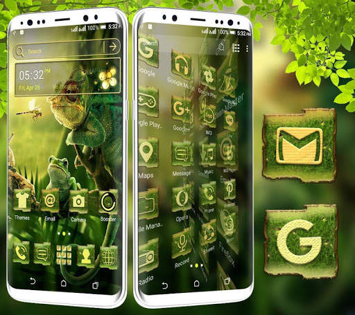 Chameleon Frog Launcher Theme screenshot 3