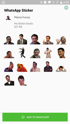 Funny Meme Stickers for WhatsApp -WAStickerApps स्क्रीनशॉट 1