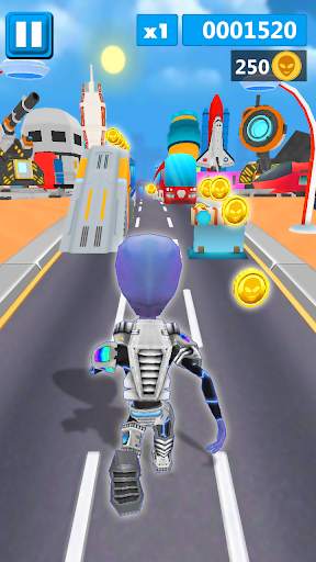 Subway Run Space Surf Run screenshot 2