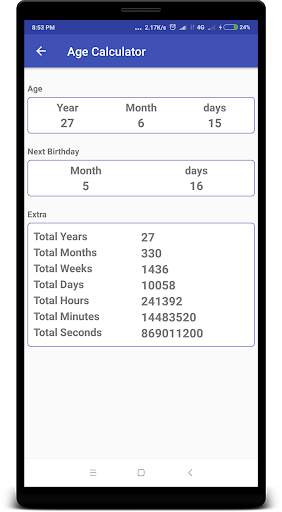 Age Calculator 2019 2 تصوير الشاشة