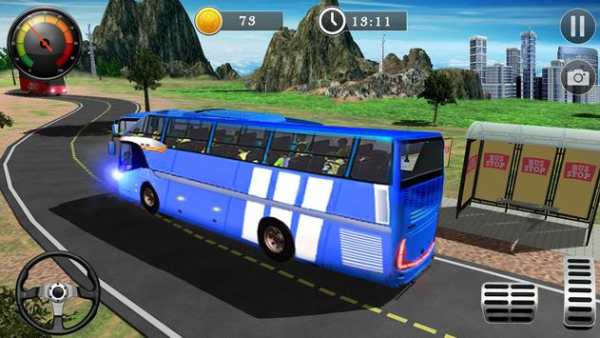Uphill Off Road Bus City Coach Bus Simulator 2018 screenshot 21