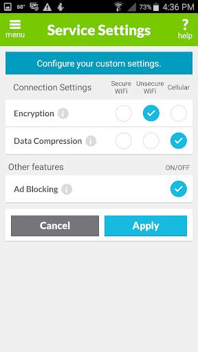 Private WiFi™ Mobile for AOL screenshot 3