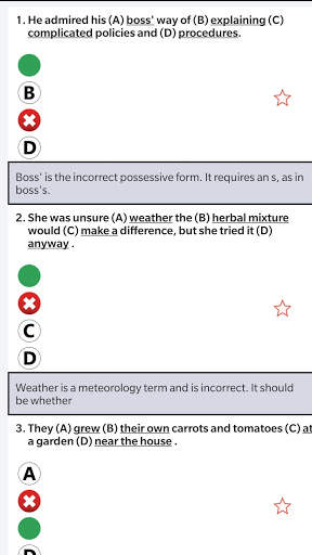 25 Simulator – TOEFL® Test with correction offline screenshot 2
