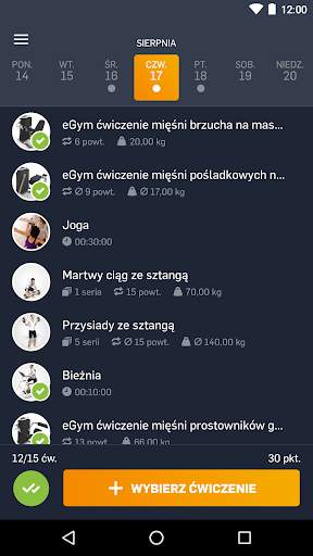 Aplikacja EGYM Fitness App screenshot 7