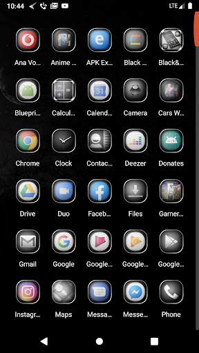 Black Style Theme - Great Launcher screenshot 2