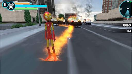 Spider Stickman Rope: Vegas Crime City Hero screenshot 3