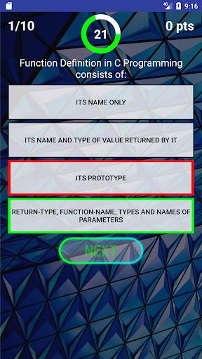 C Programming Quiz PRO NEW скриншот 2