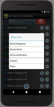 Superhero Ringtones 4 تصوير الشاشة