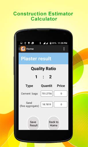 Construction Estimator Calculator screenshot 4