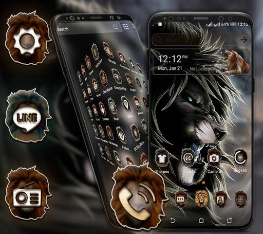 Angry Lion Launcher Theme screenshot 1