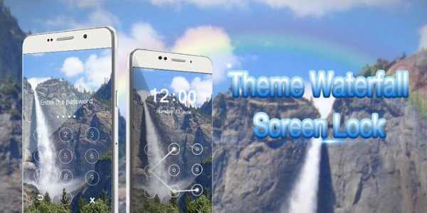 Screen Lock Theme Waterfall screenshot 1