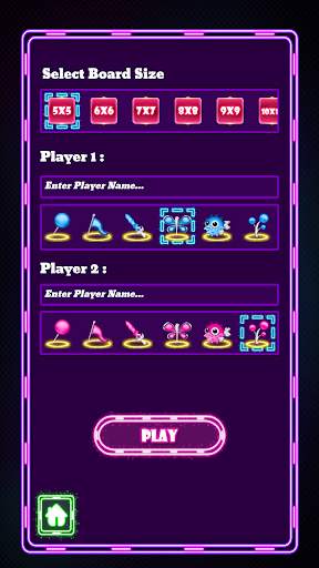 Dots & Boxes Glow: Offline Mul screenshot 3
