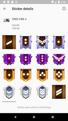 Latest Free Fire FF Sticker forWAStickerApps screenshot 4