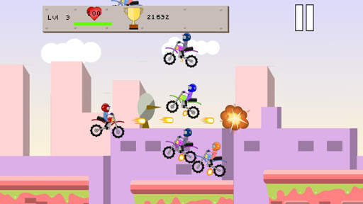 Flying Bike Race screenshot 1
