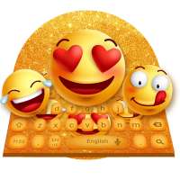 3D Beautiful Cute Glitter Smiley Face keyboard