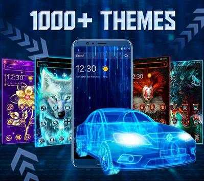 3D Neon Sports Car Launcher screenshot 2