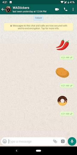 Food Stickers For WhatsApp - WAStickerApps screenshot 2
