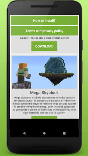 Map Skyblock For Minecraft screenshot 6