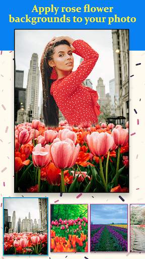 Rose Flower Background Photo Maker screenshot 2