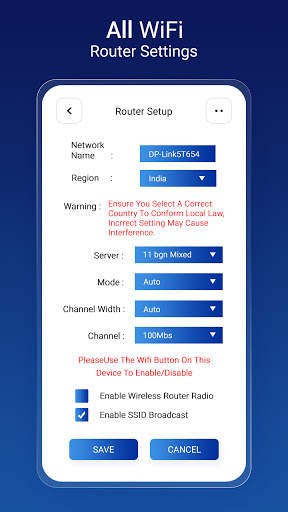 All WiFi Router Settings screenshot 4