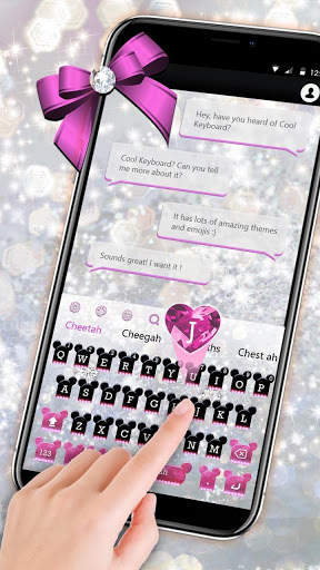 Cute Kitty Minny Free Keyboard screenshot 2