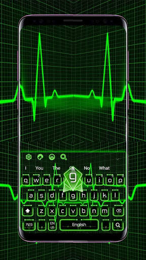 Neon Heartbeat Keyboard screenshot 1