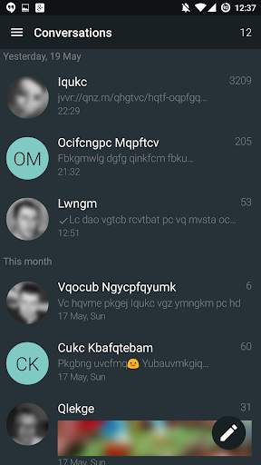 YAATA - SMS/MMS messaging скриншот 1