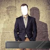 Stylish Man Suit Photo Editor logo