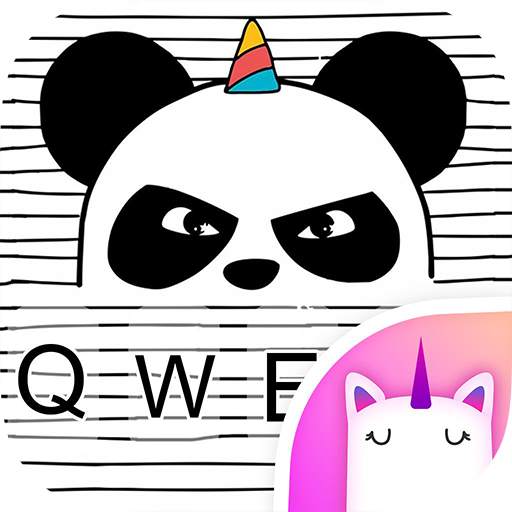 Panda Unicorn Keyboard Theme for Girls 1.0