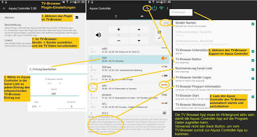 Controller für Sharp Aquos LE TV screenshot 8