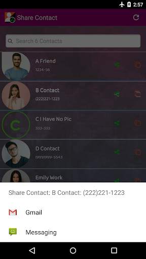 Share Contact 👤 screenshot 2