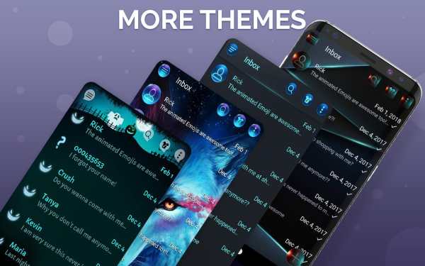 Dark messenger sms app screenshot 3
