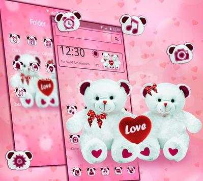 Red bow bear theme screenshot 2