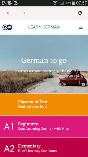 DW Learn German - A1, A2, B1 a screenshot 1